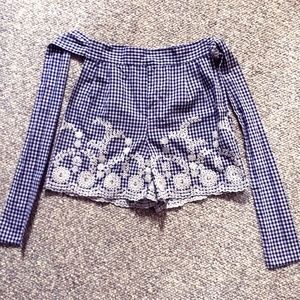 $10 w/ bundle Vintage Gingham High Waist Shorts